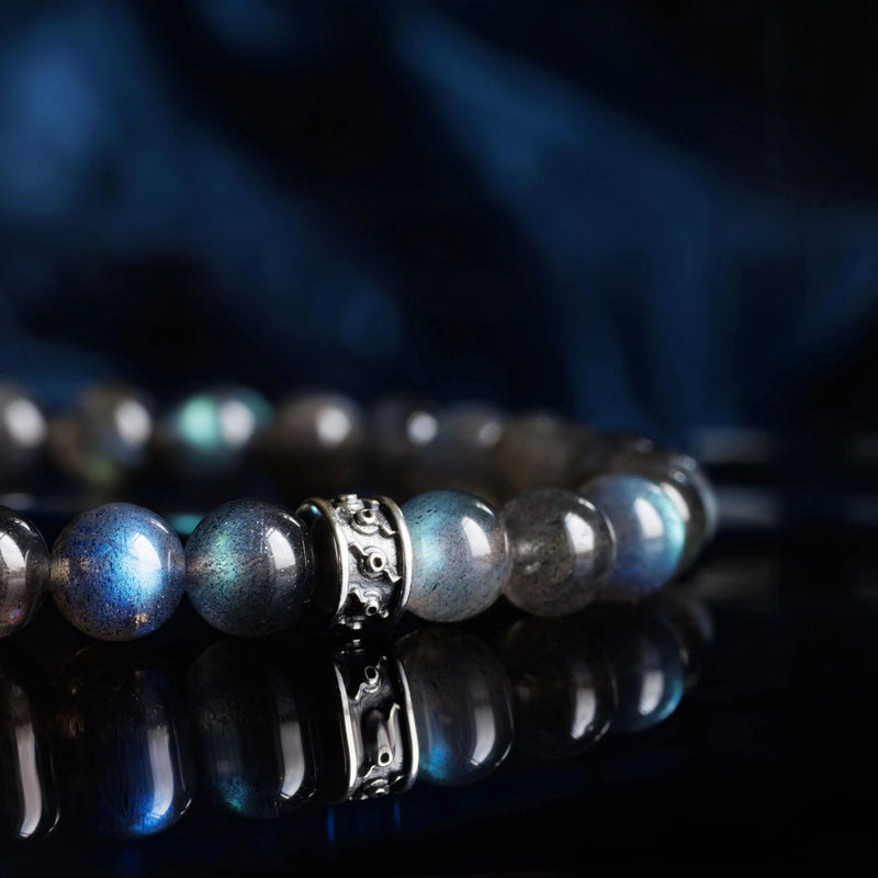Labradorite Bracelet VII (6mm) - Primary Specimen