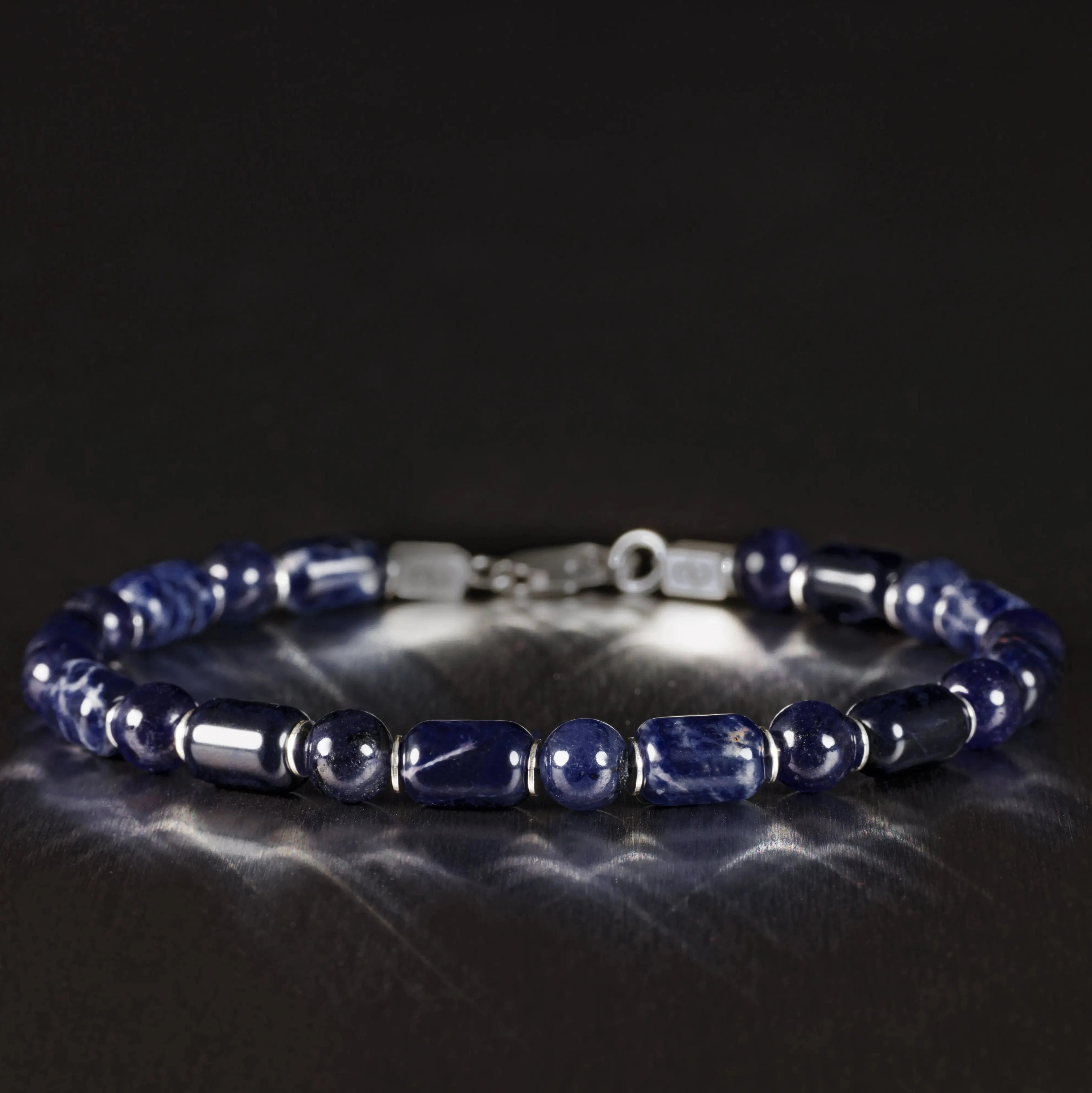 Blue Sapphire - Sodalite Bracelet VI (6mm)