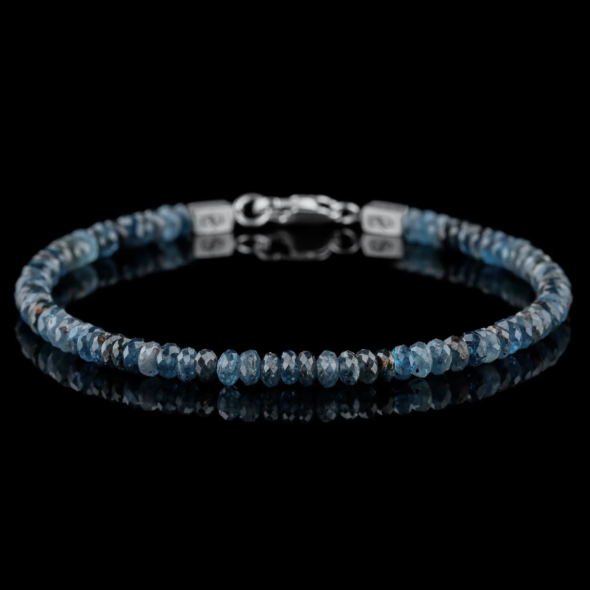 Teal Kyanite Bracelet IX (4mm)