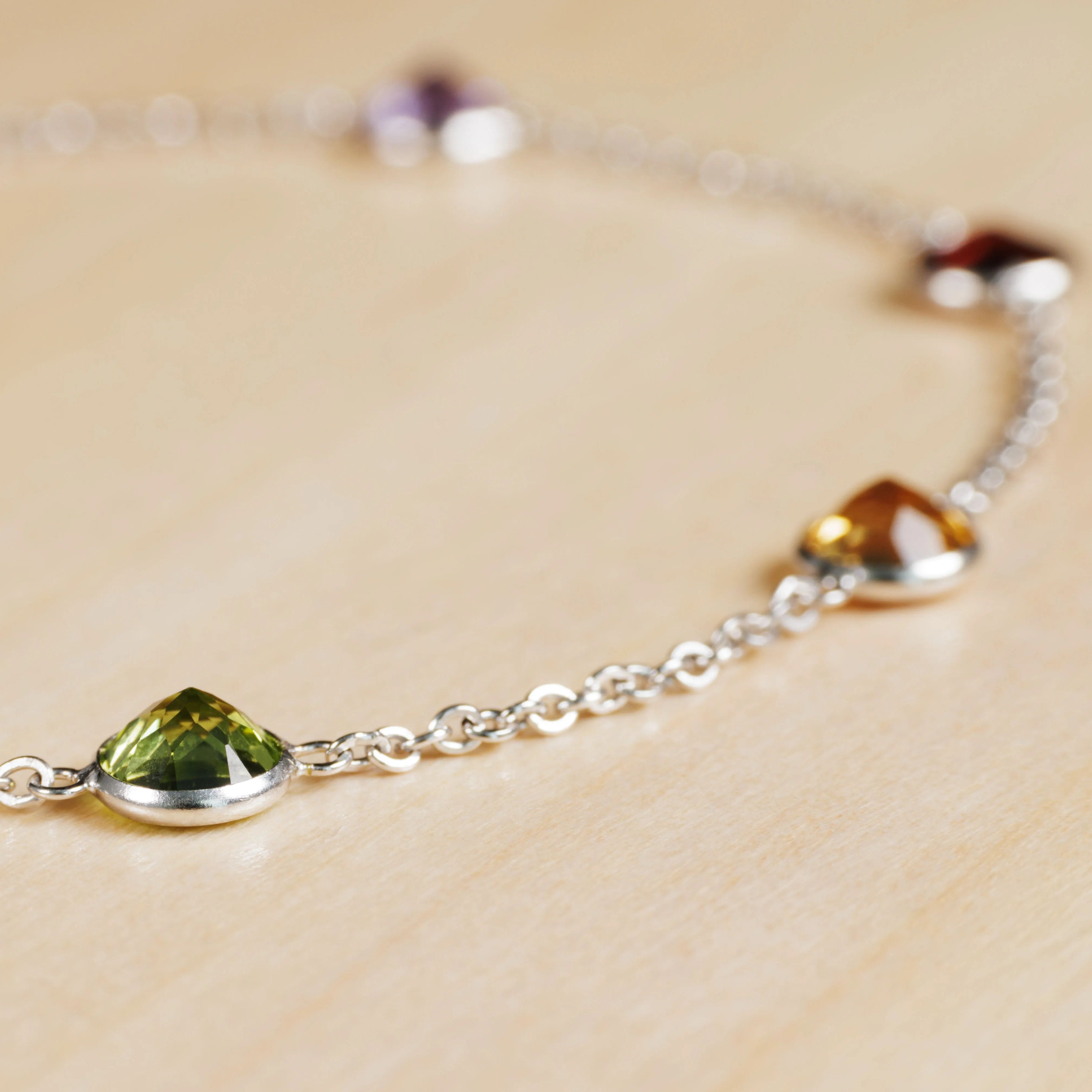 White Gold Multicolor Bracelet I (5mm)