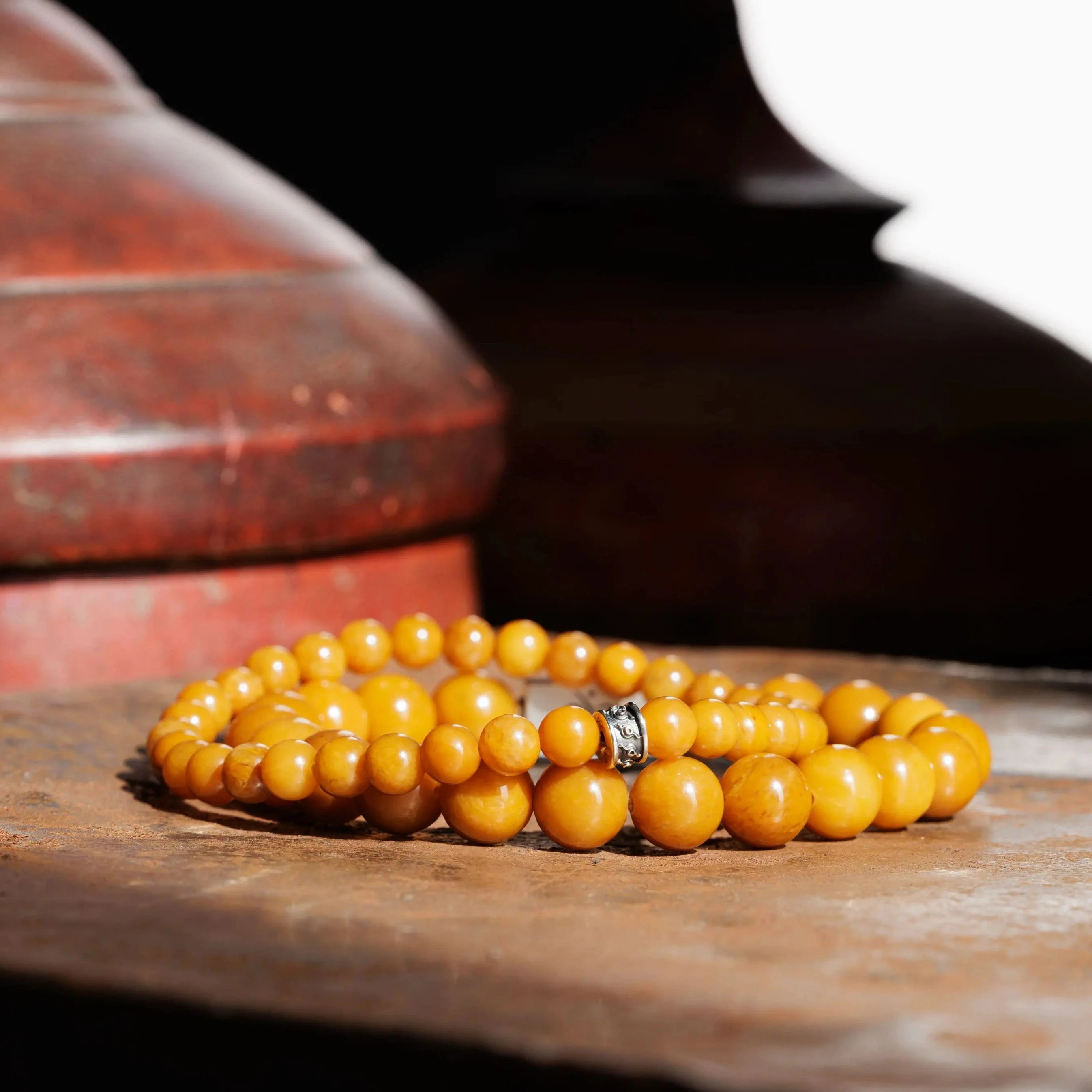 Mustard Yellow Jade Bracelet XII (6.5mm)