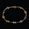 Yellow Gold Multicolor Bracelet III (7x5mm)