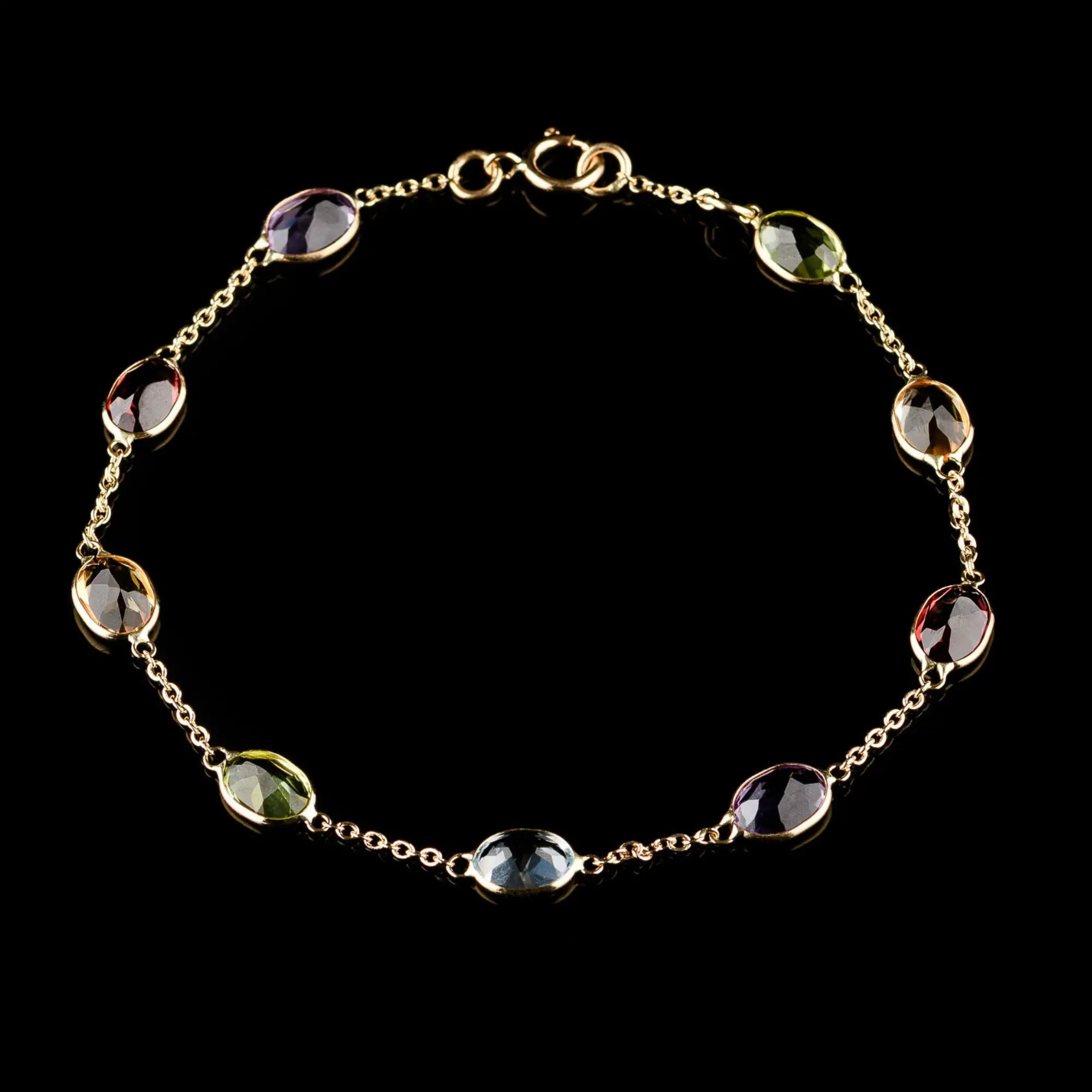 Yellow Gold Multicolor Bracelet III (7x5mm)
