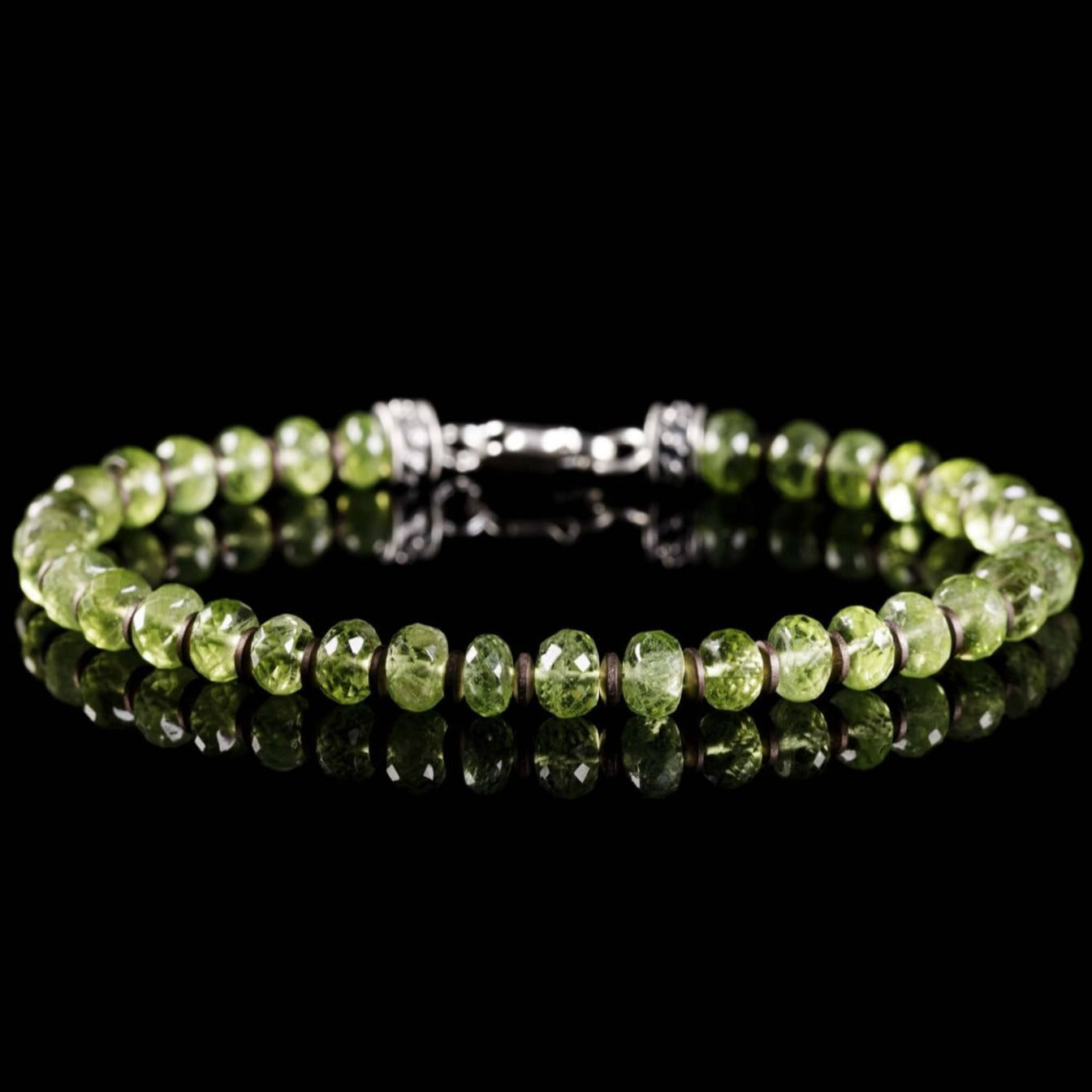 Peridot Bracelet IV (6mm) (8573764075855)