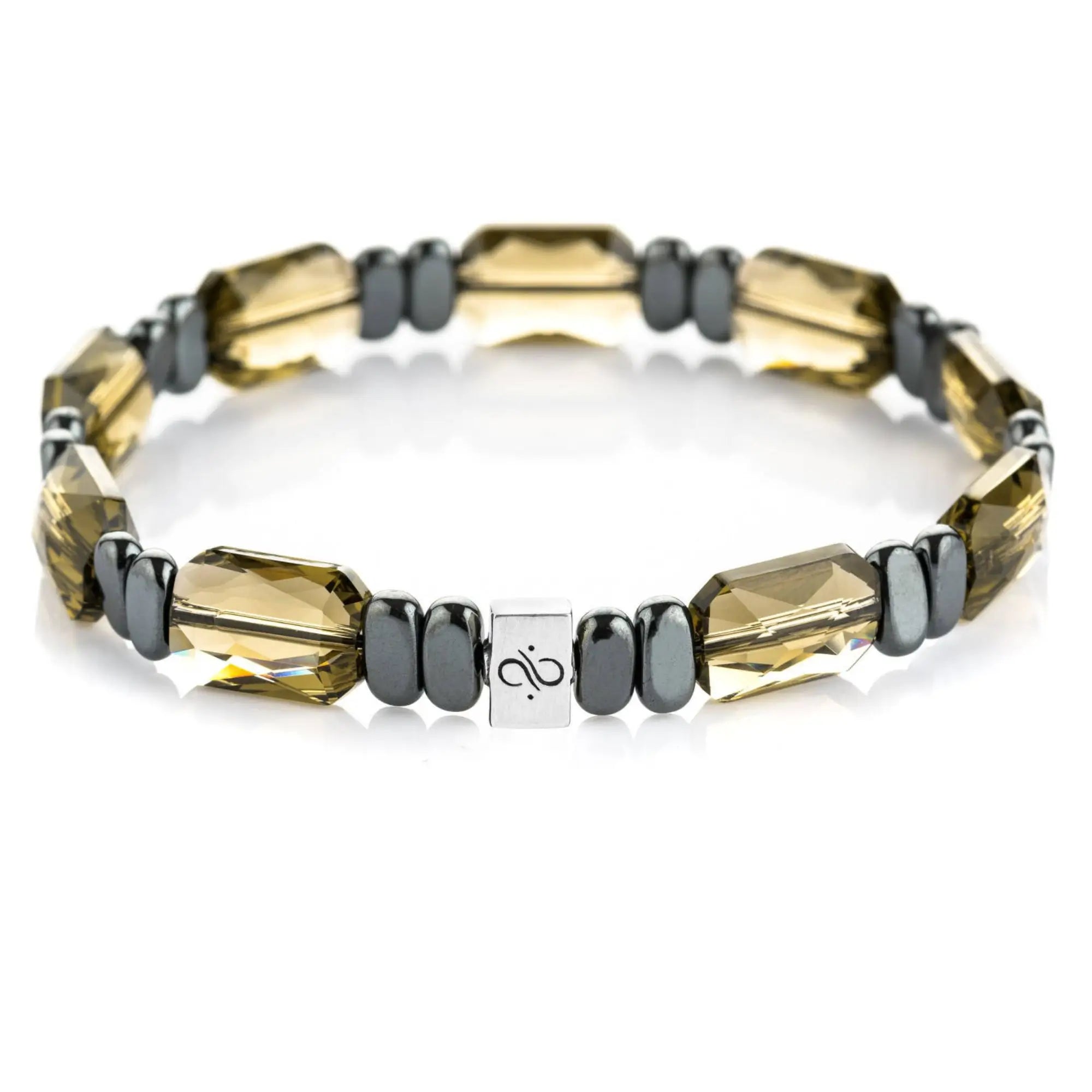 Hematite - Smoky Quartz Bracelet I (10mm)