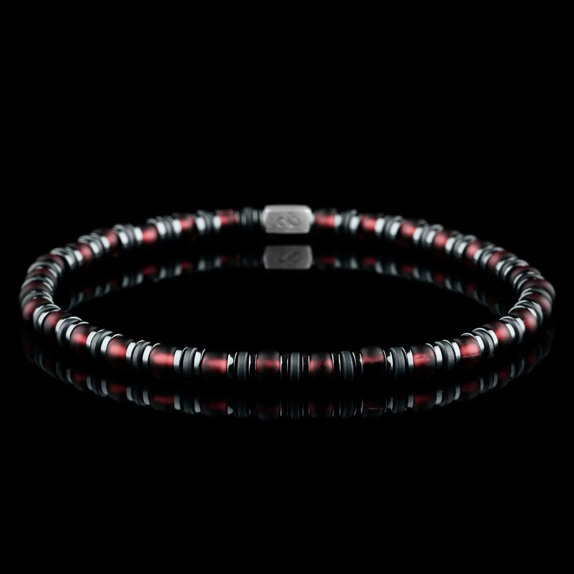 Hematita - Pulsera Rojo Vino Mate XXIII (4mm)