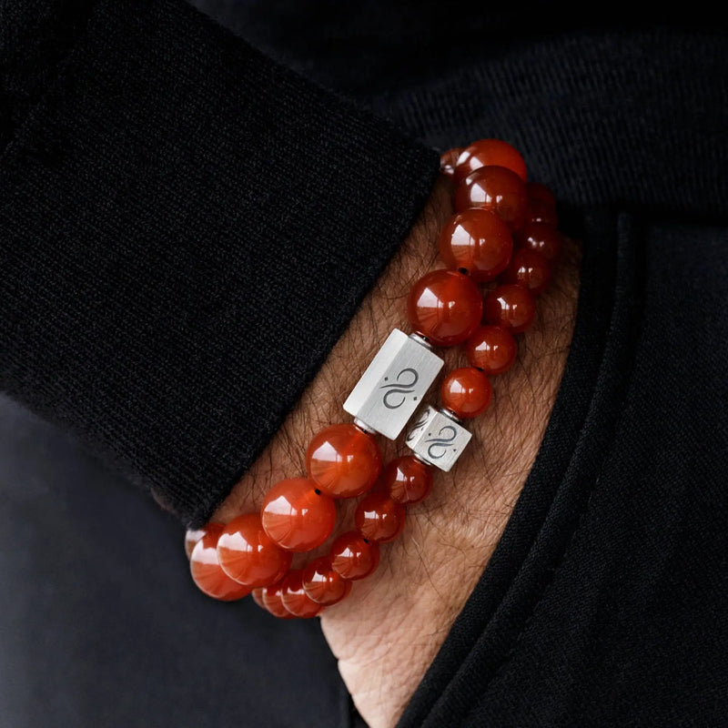 Carnelian Bracelet VIII (8mm) - Primary Specimen