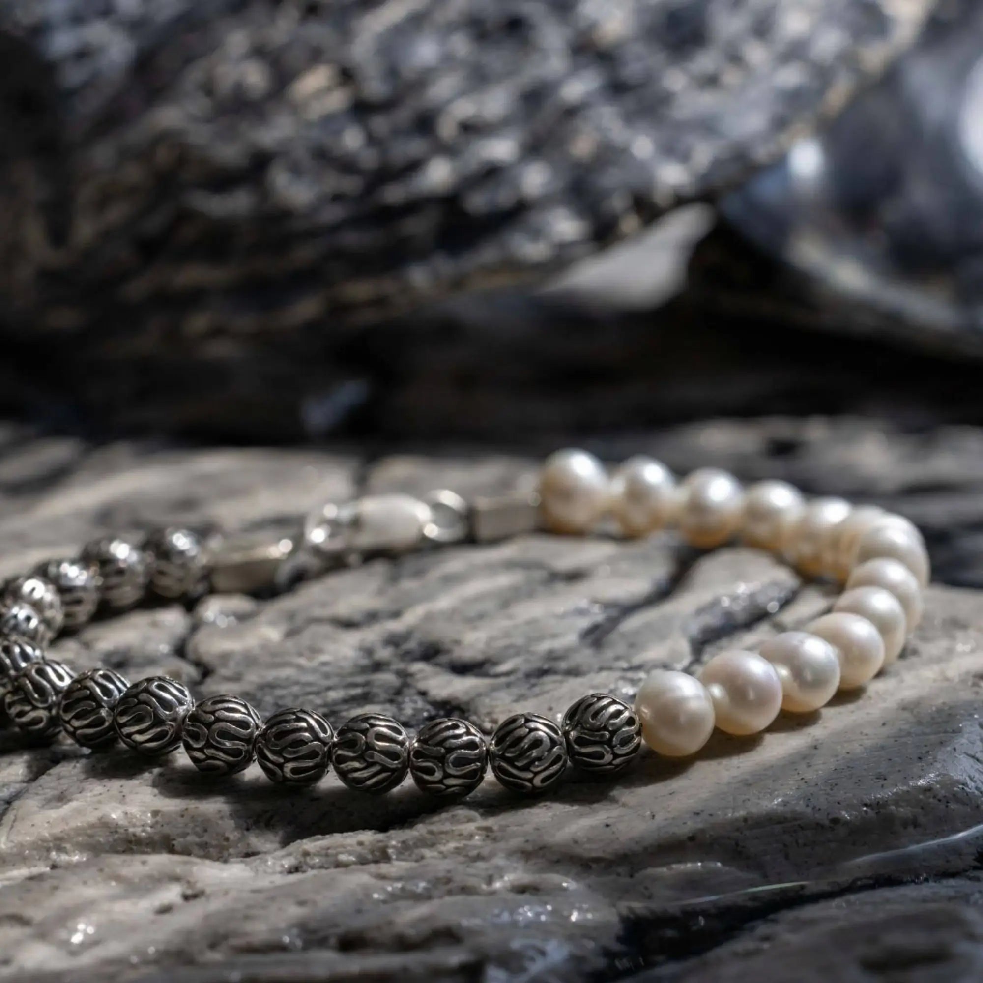 Pearl - Silver Bracelet IV (7mm)