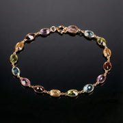 Rose Gold Multicolor Bracelet V (7x5mm)