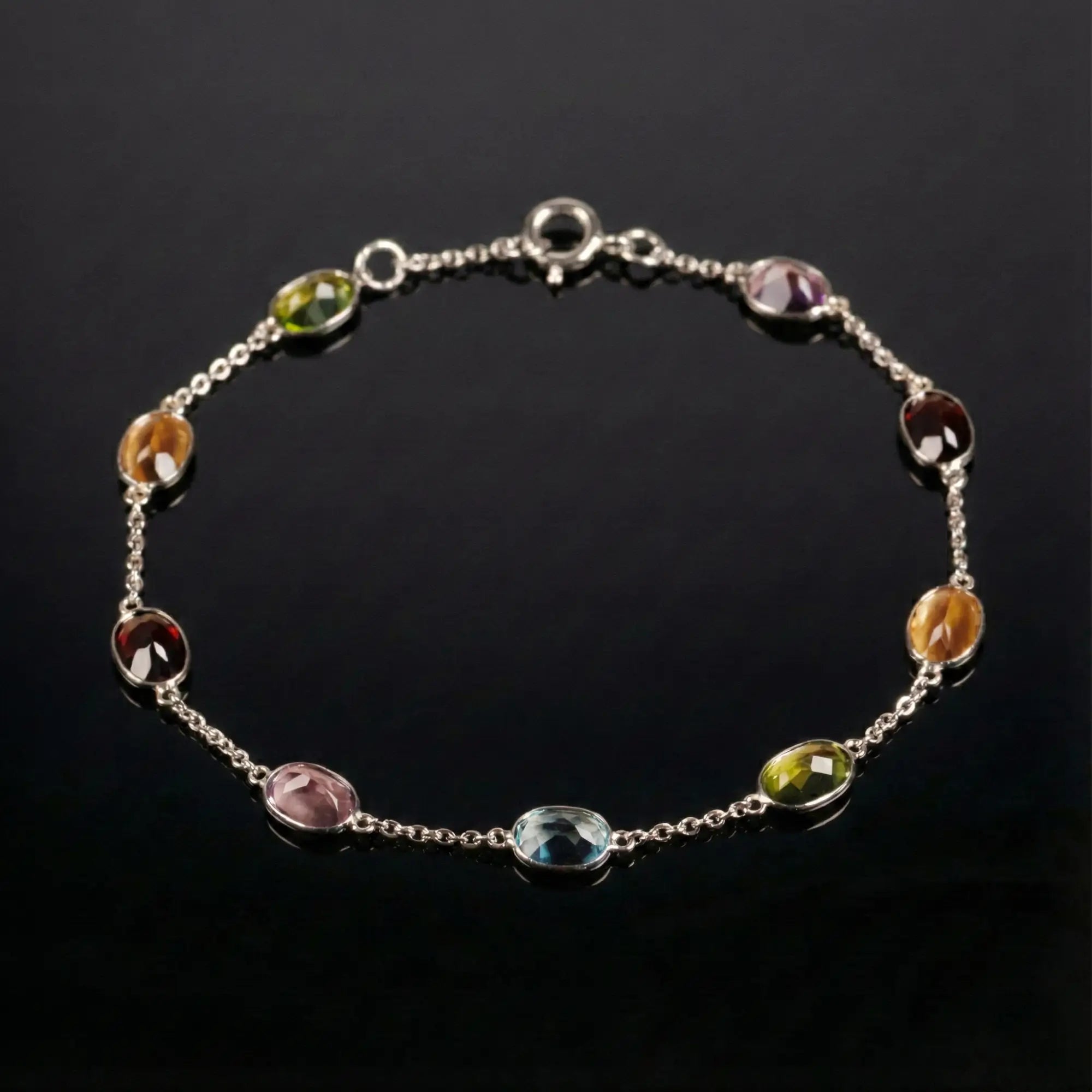 White Gold Multicolor Bracelet II (7x5mm)