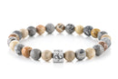 Classic Mixed Quinque, 8mm, Silver bracelet (573877092411)