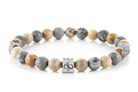 Classic Mixed Quinque, 8mm, Silver bracelet (573877092411)