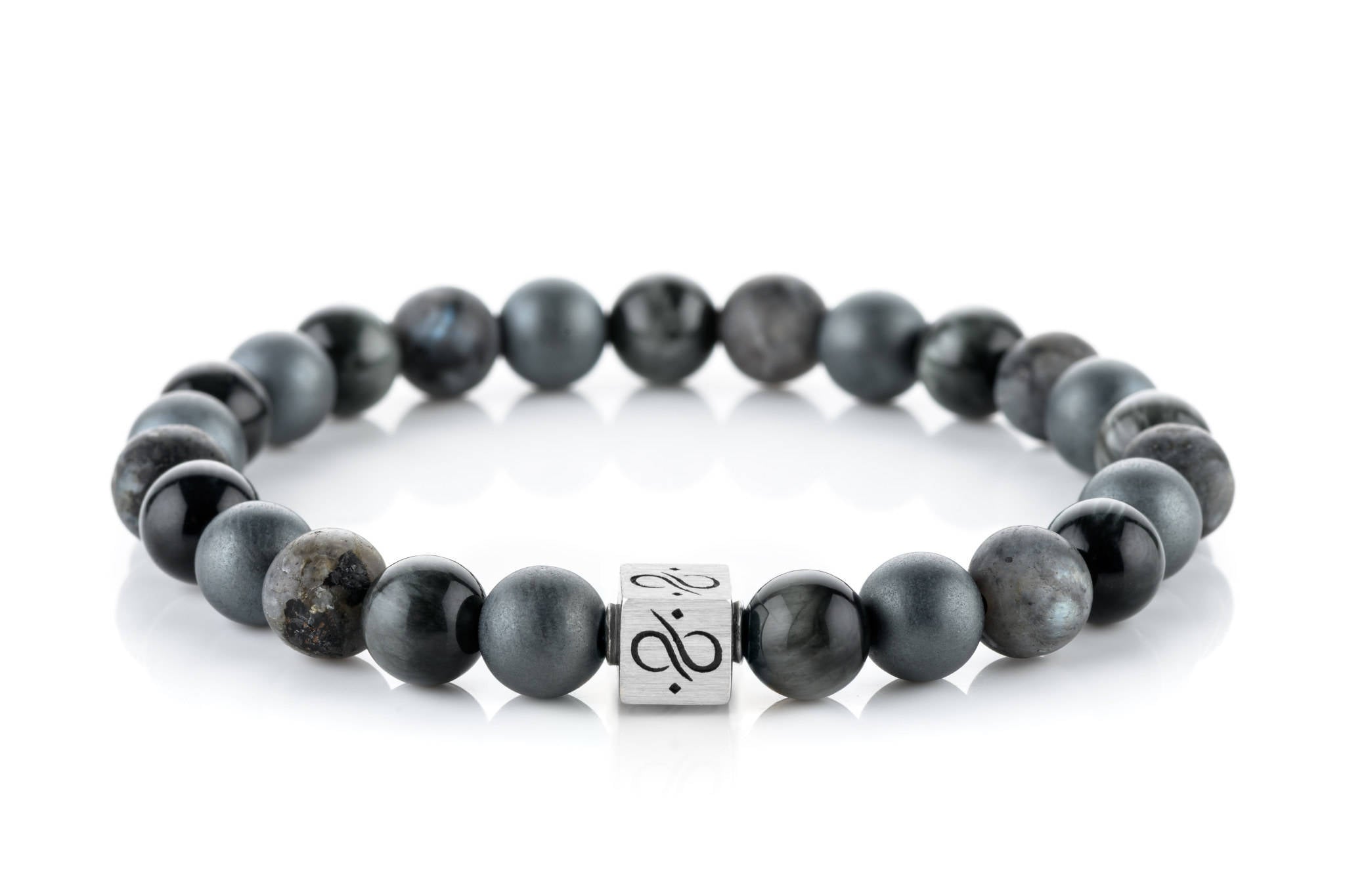 Grey Mixed Bracelet II (8mm)